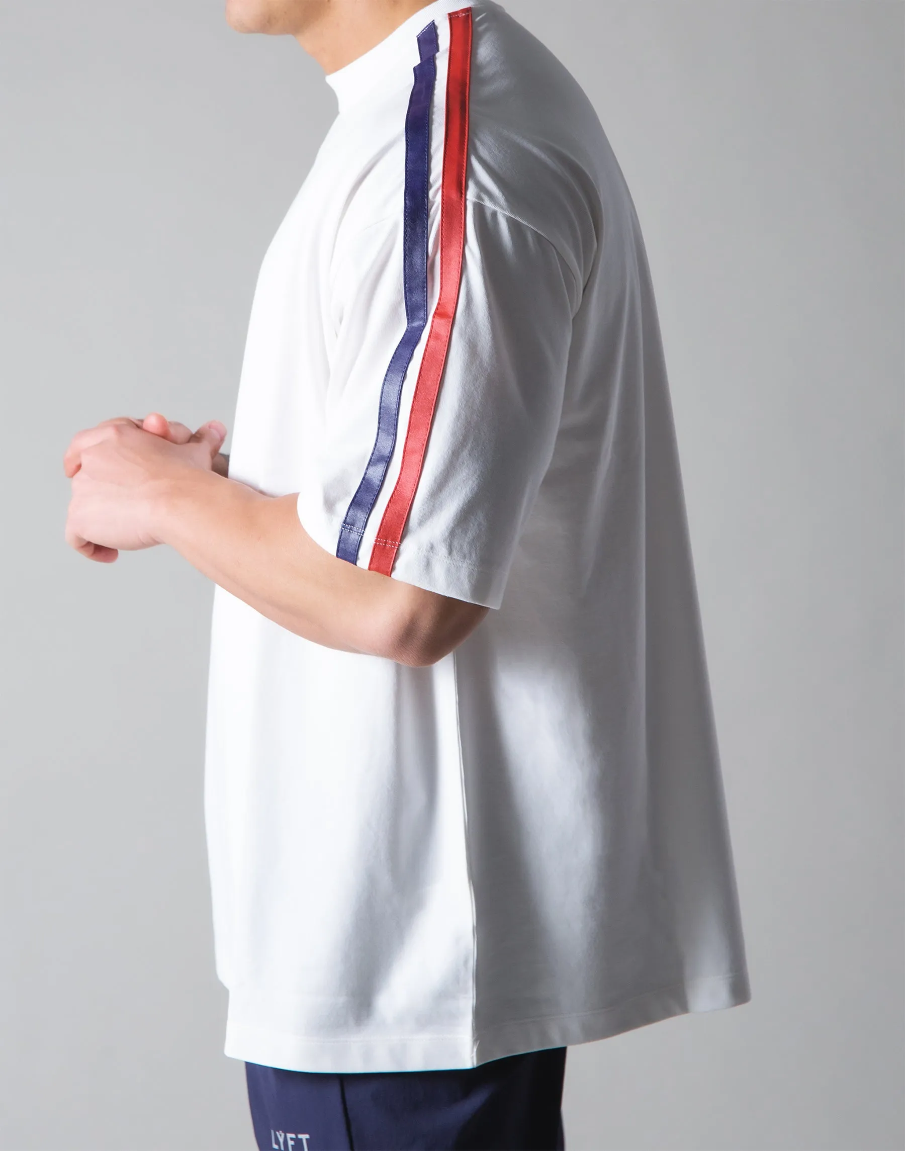 2 Line Big T-Shirt - White "Wide Body"
