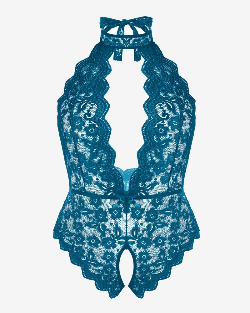 2 Packs Plus Size Lingerie Lace Halter Teddy