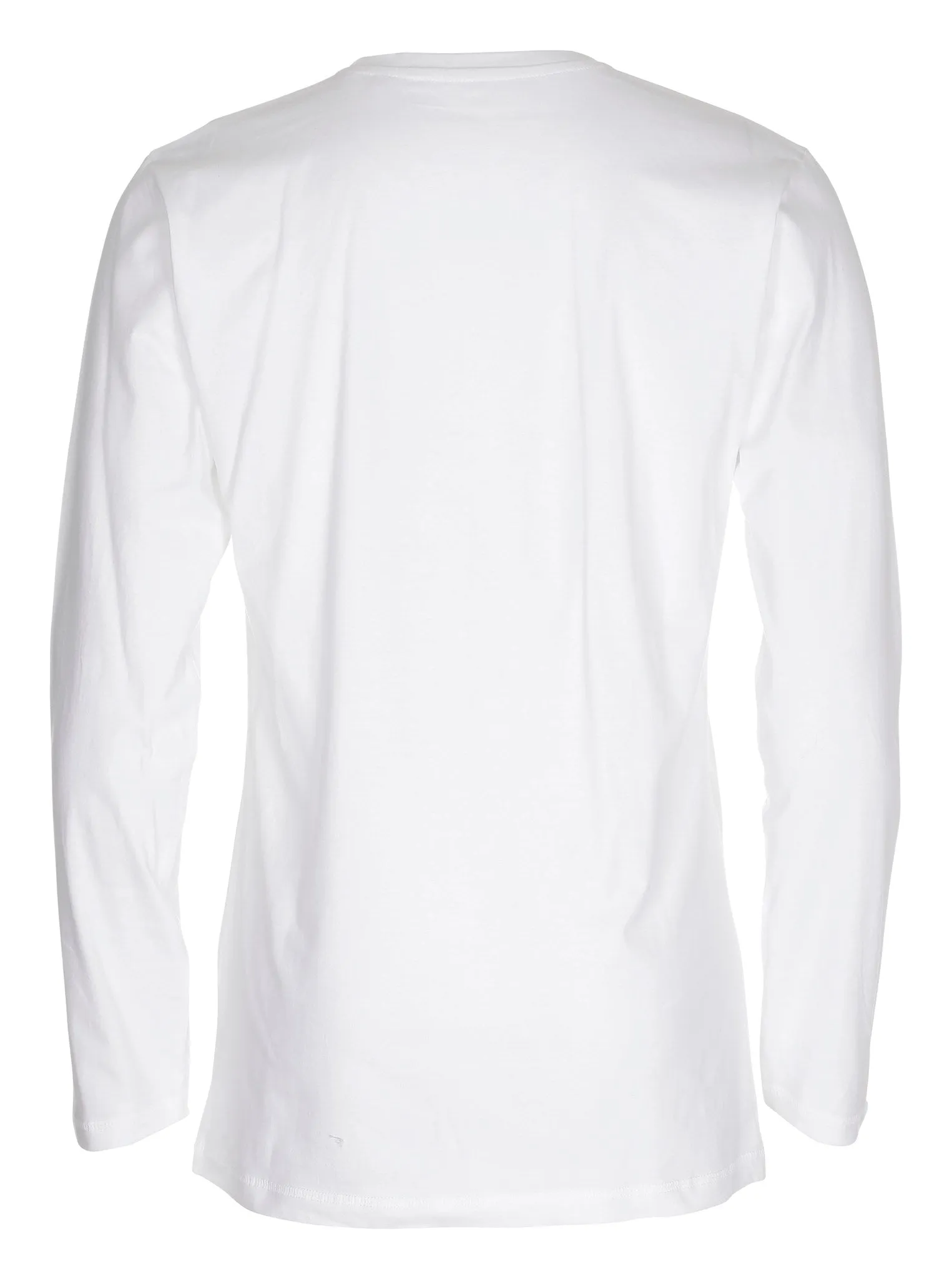 Basic Langærmet T-shirt - Hvid