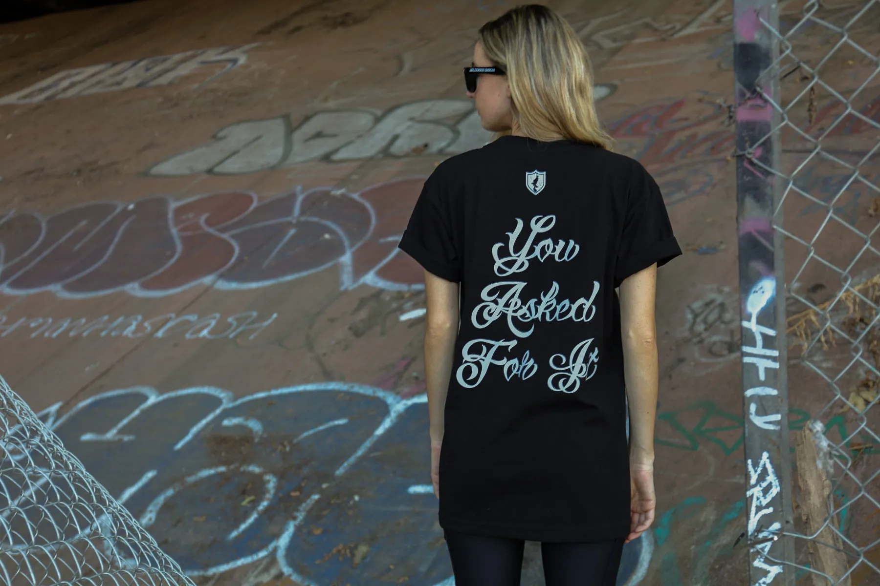 Everywhere I Go Black Tee