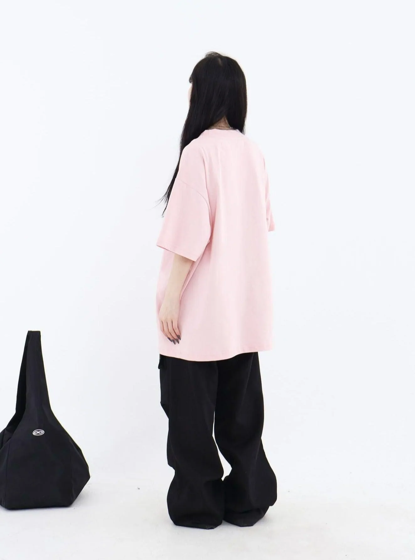 Fluffy Logo Embroidered T-Shirt