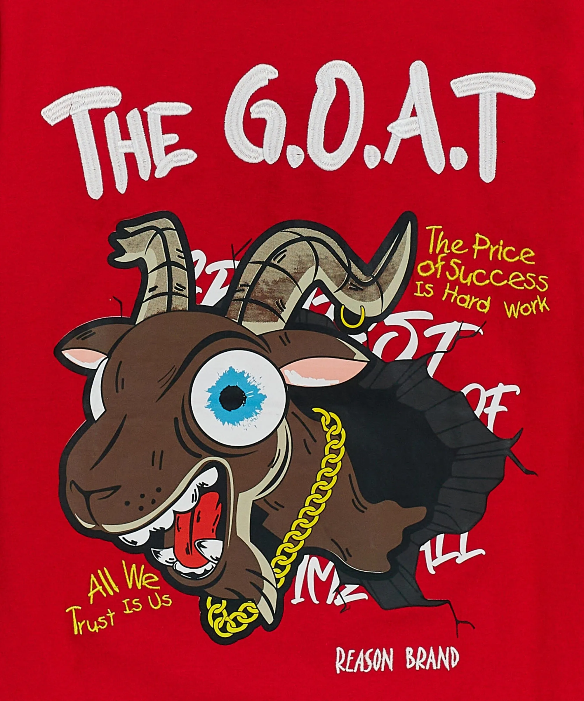 Kids Goat Short Sleeve Tee - Red